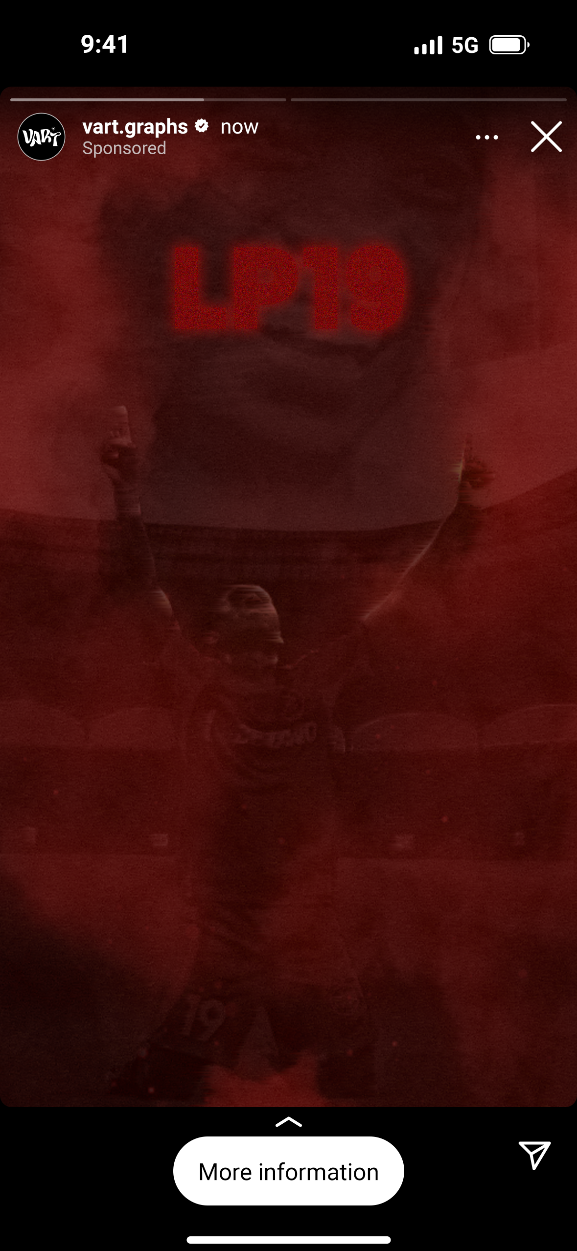 Golazogg football Instagram story design with a red duotone graphic